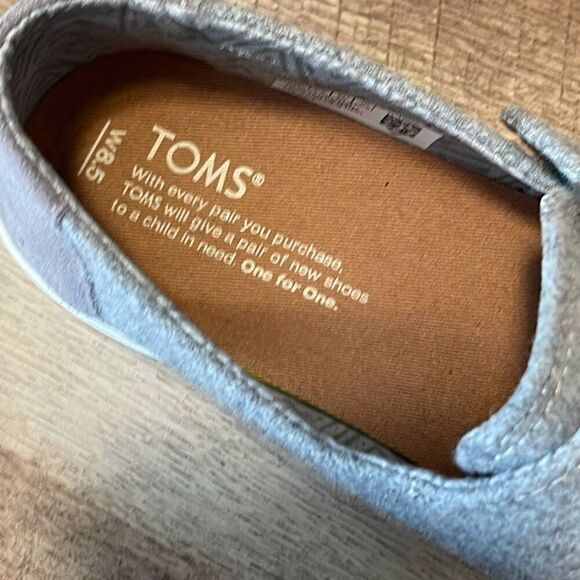 TOMS Altair Slip-On Loafers Women’s Size 8.5 Felt Suede Gray. EUC - Picture 7 of 8